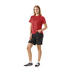 Syncline Uniform Short Sleeve Women's - Red - Red - Women's Short Sleeve Bike Jersey | Dakine