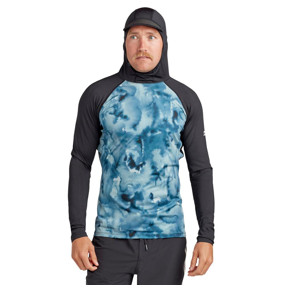 Men's long sleeve best sale hooded rash guard