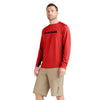 Thrillium Long Sleeve Bike Jersey - Safety Red - Men's Long Sleeve Bike Jersey | Dakine