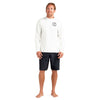 Mission Loose Fit Long Sleeve Rashguard Crew - Surf White - Men's Long Sleeve Rashguard | Dakine