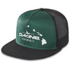 Offshore Flat Bill Trucker Hat - University Green - Adjustable Trucker Hat | Dakine