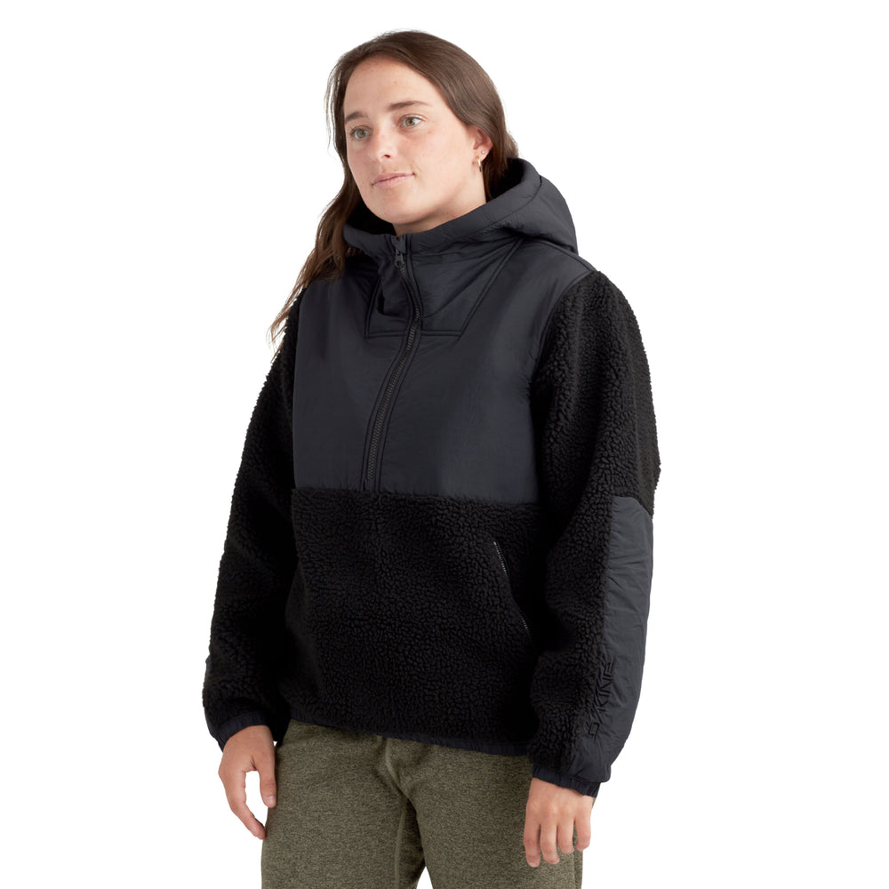 Womens black hot sale fleece pullover